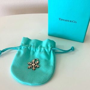 Tiffany & Co 925 Sterling Silver Snowflake Charm